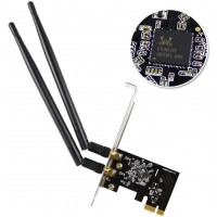 EDUP WiFi Card AC1200Mbps 2.4GHz/5GHz Dual Band PCI Express (PCIe) Wireless Adapter Network Card with 2×6dBi External Antenna for Desktop
